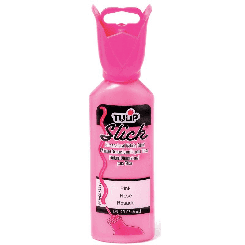 Tulip Slick Dimensional Fabric Paint (Pink, 1.25 oz)