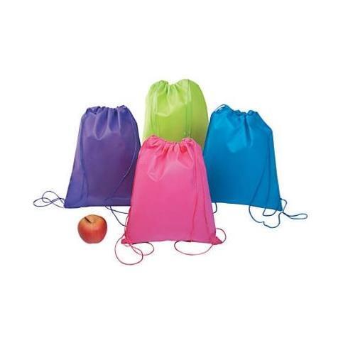 Nonwoven Polyester Bright Color Drawstring Bags 12" x 15"
12/pk