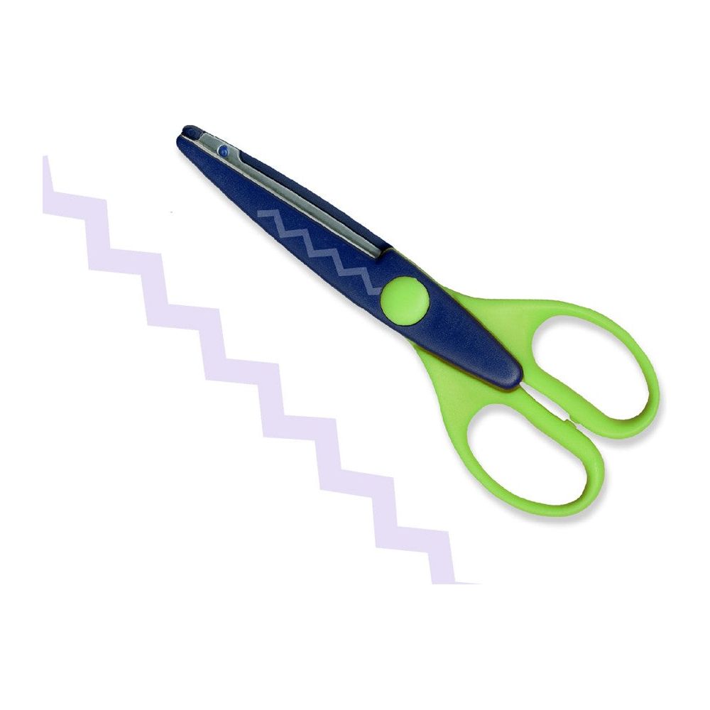 Cropping Scissors Metal Blade ZigZag 6.5"