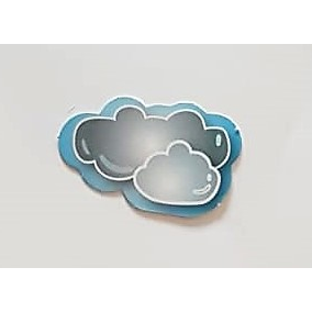Cloud Cutout 5/pk