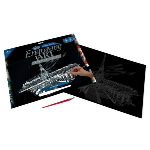 Eiffel Tower Engraving Art
