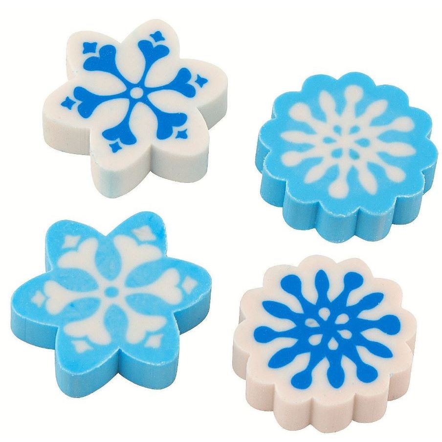 Bulk Winter Snowflake Erasers 72/pk