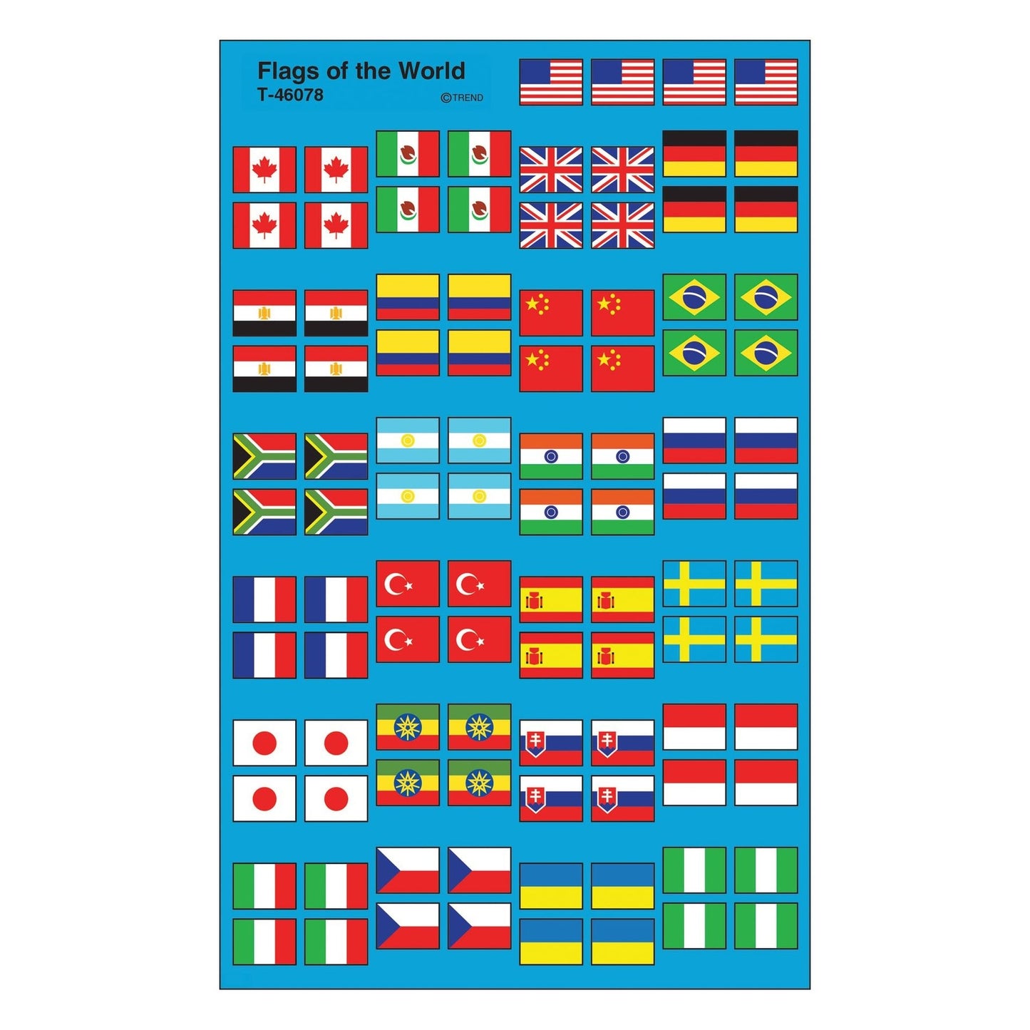 Global Flags Stickers (8 Sheets) (Discontinued)