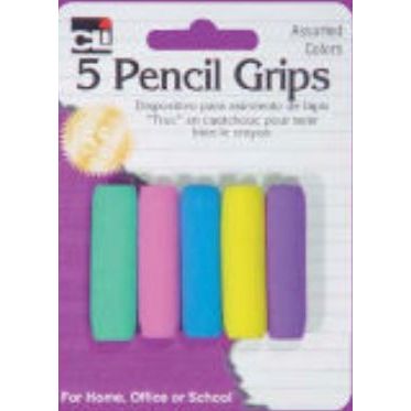 Foam Pencil Grips Assorted Colors 5/pk