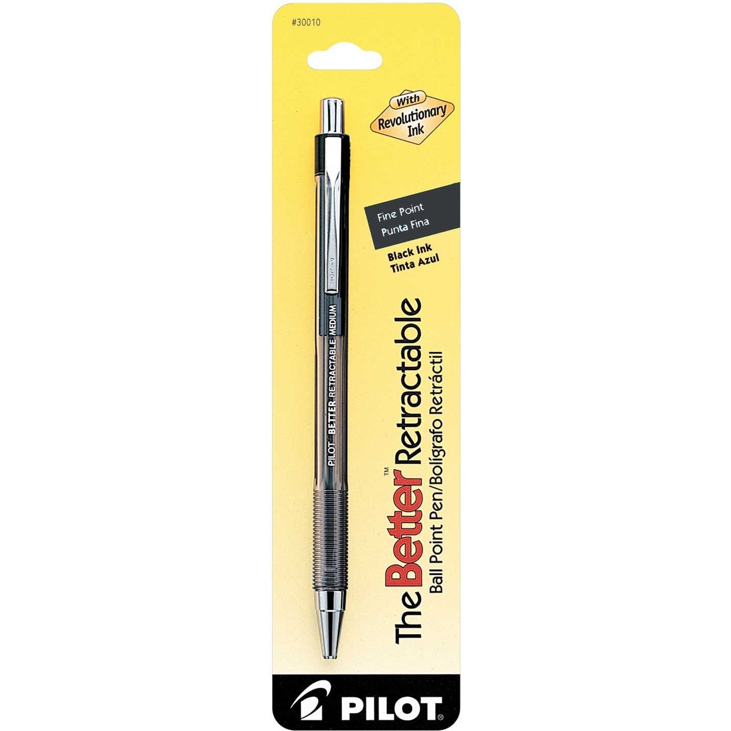 Pilot Better Retractable Pen Fine Point Black