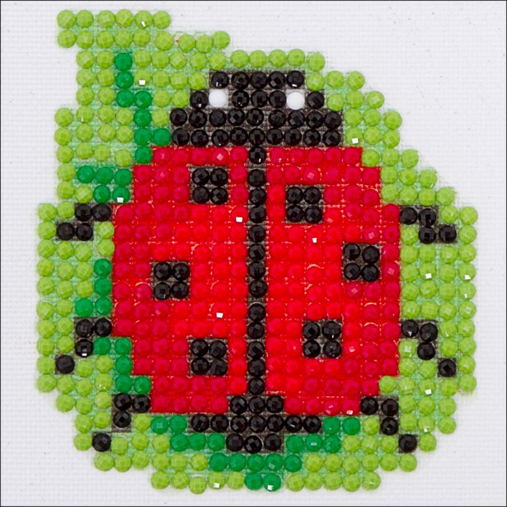 Diamond Embroidery Facet Art Kit-Lady Bug-4.75"X4.75"