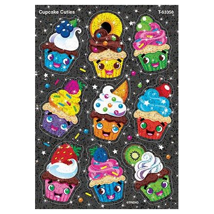Cupcake Cuties Stickers 18/pk (2 Sheets)