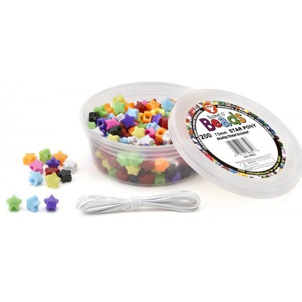 Star Pony Beads (13 mm), 200pcs.