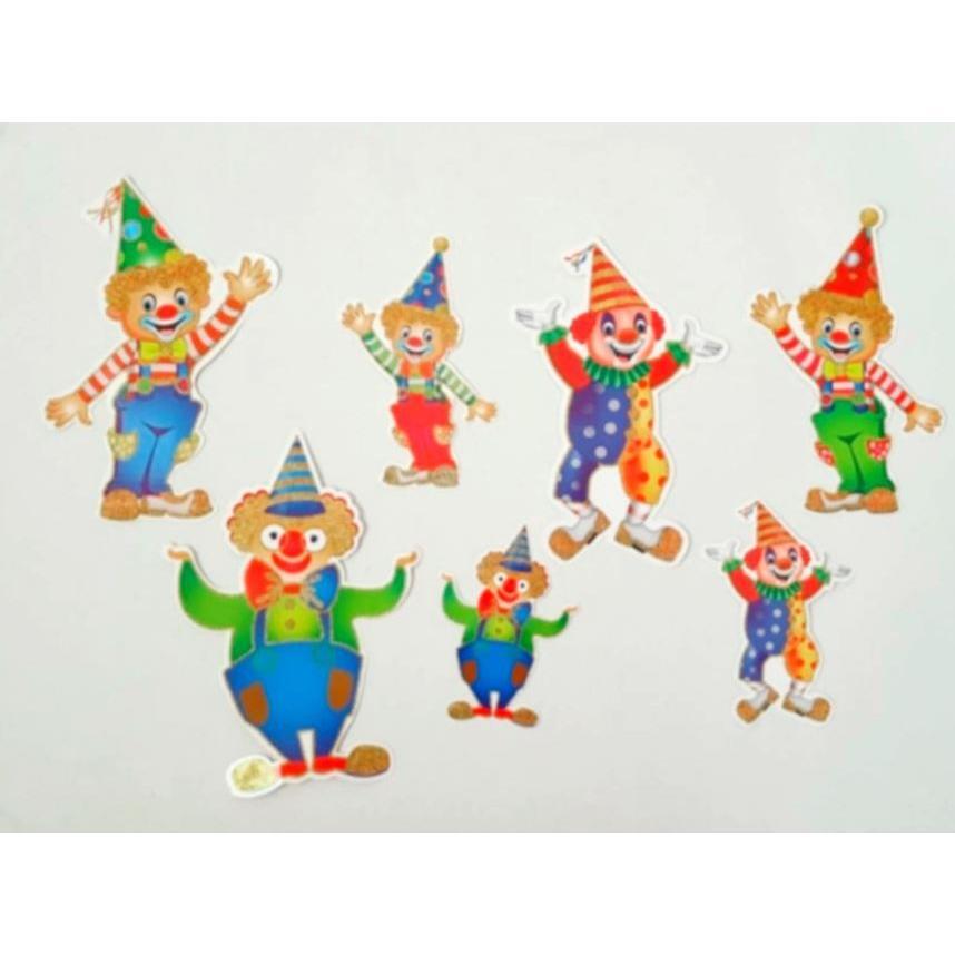 Clown Accents w/glitter 7/pc (discontinued)