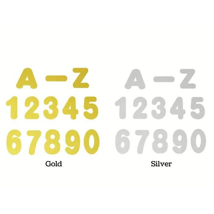 Letters And Number Cutouts 4" Assortment Pack