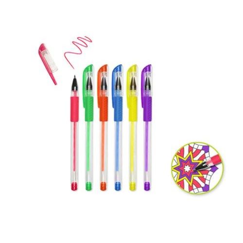 Gel Pen Premium Neon Colors 6/pk