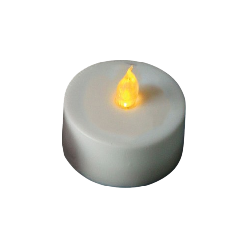 Yellow Battery-Operated Tea Light Candles 12/pk