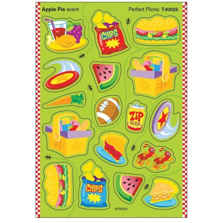 Perfect Picnic Apple Pie Scent Stickers 68/pk (4 Sheets)