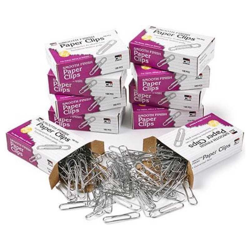 Paper Clips (#1, 100/pk, Multi Color)