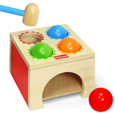 Wooden Hammer and Ball Set
