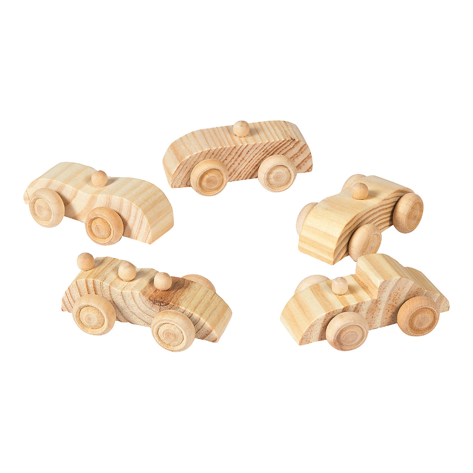 DIY Unfinished Wood Cars 12/pk