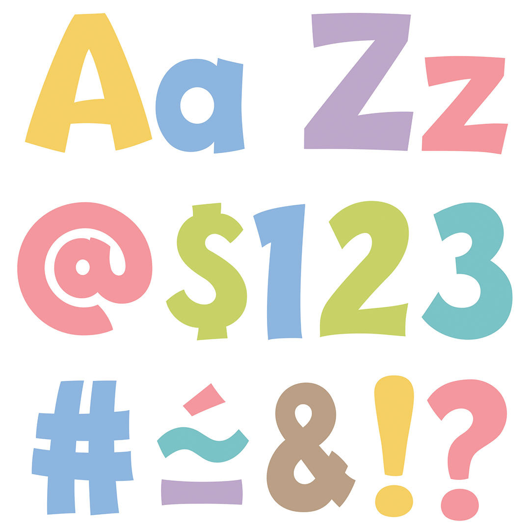 Summer Morning 4-Inch Playful Uppercase/Lowercase Combo Pack (English) Ready Letters