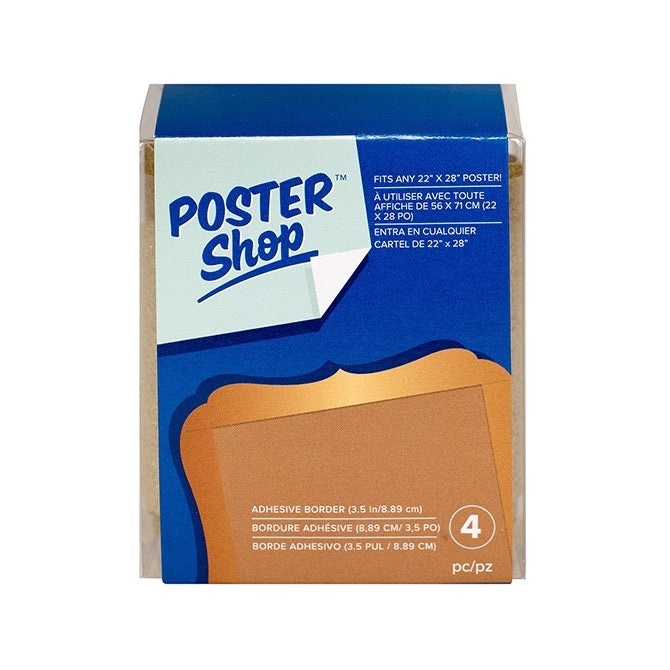 Adhesive Border-Poster Shop- Gold Glitter Border