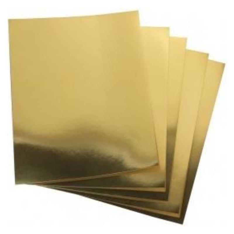 Mirror Board Sheets (Gold, 8.5 X 11, 25 Sheets)