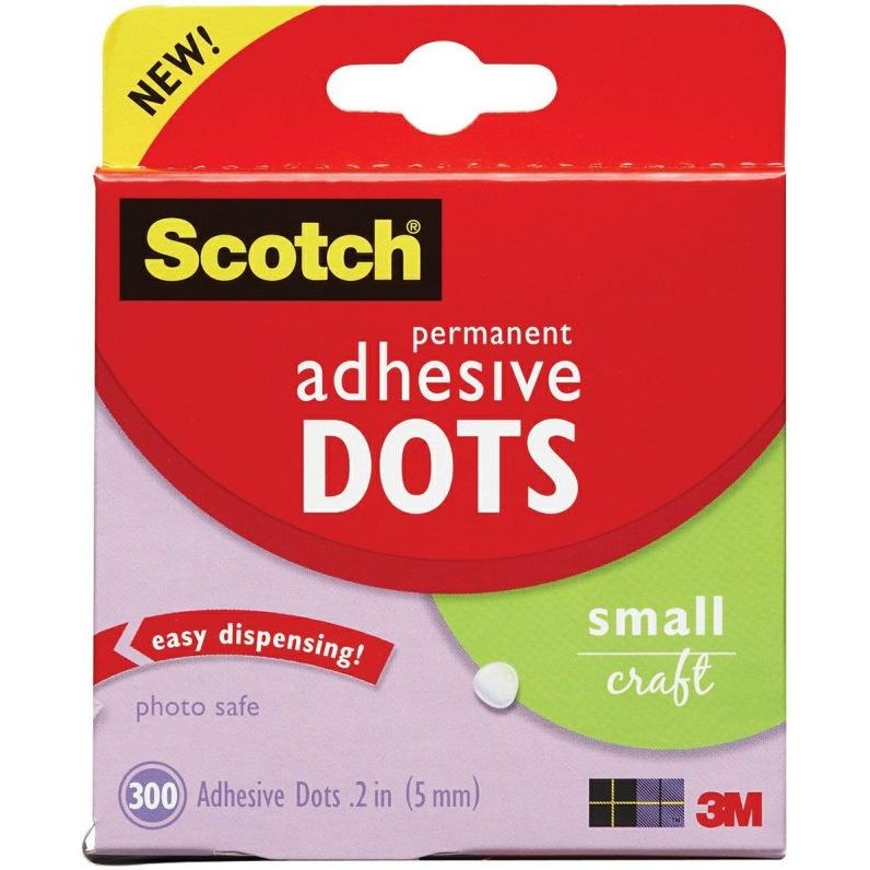Mini Permanent Glue Dots (5mm) 300/pk