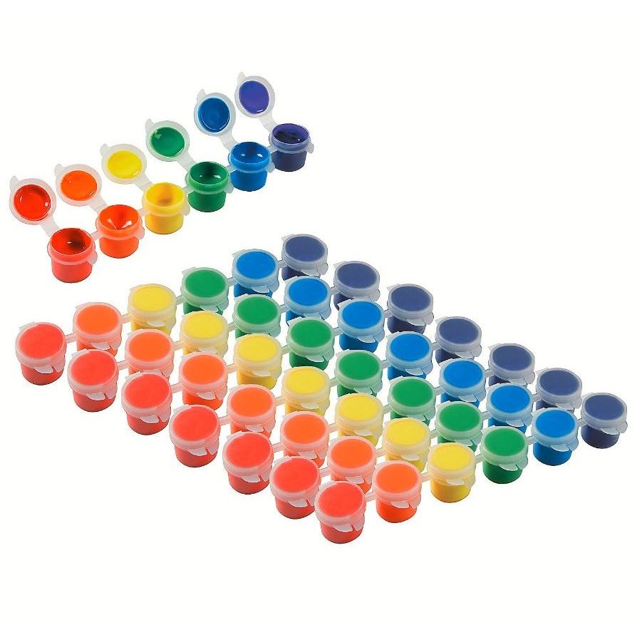 Rainbow Acrylic Paint Pot Strips 1/strip