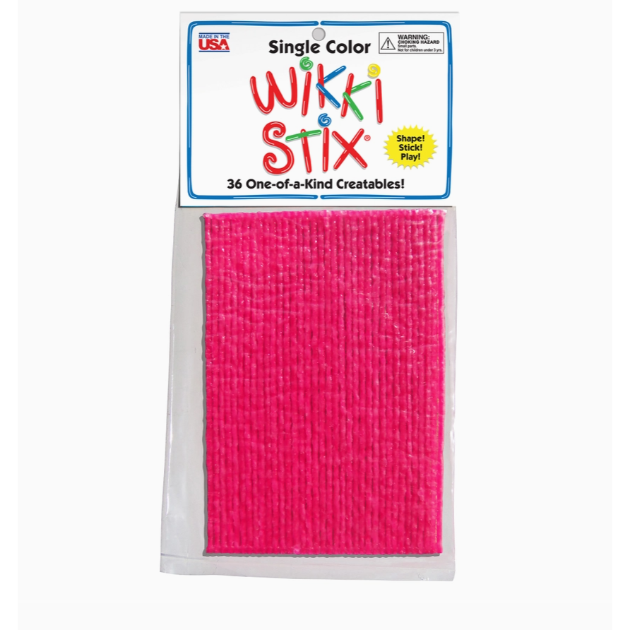 Wikki Stix Single Color Pak Pink 6" 36/pk
