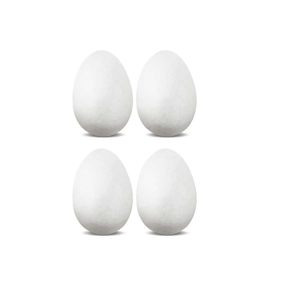 Polyfoam Eggs: 3.07" x 2.16" 4/pk