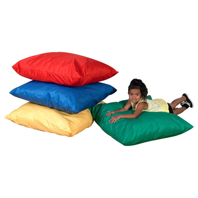 27? Cozy Floor Pillows Primary Set of 4