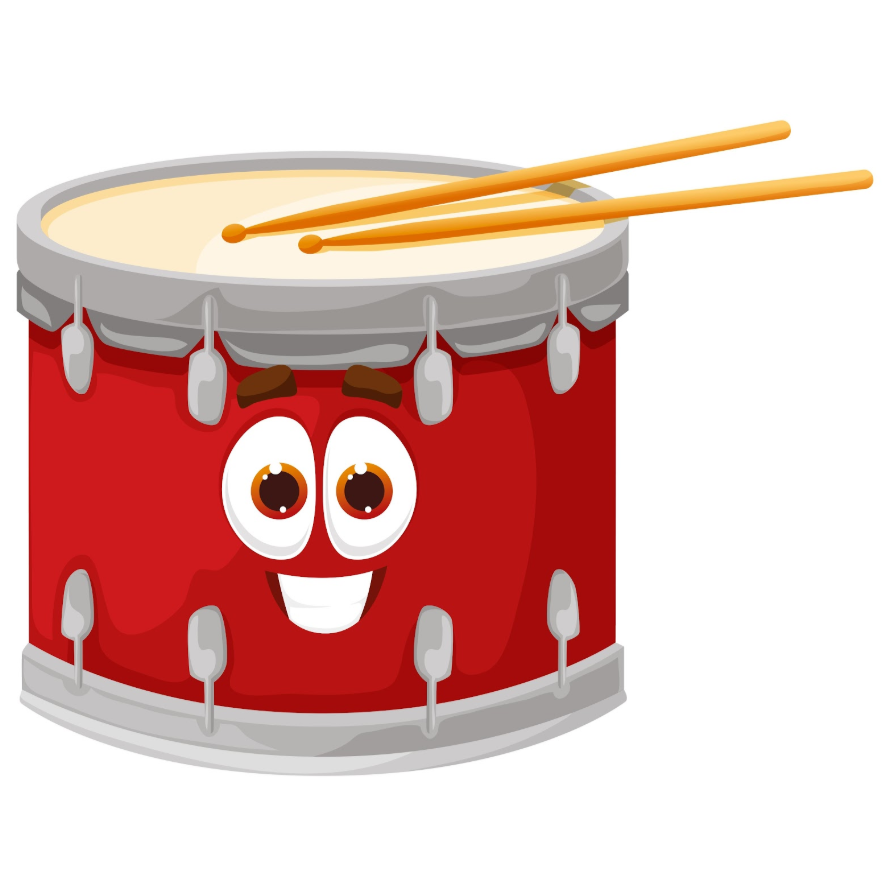 Cartoon Drum CENTERPIECE 24x28