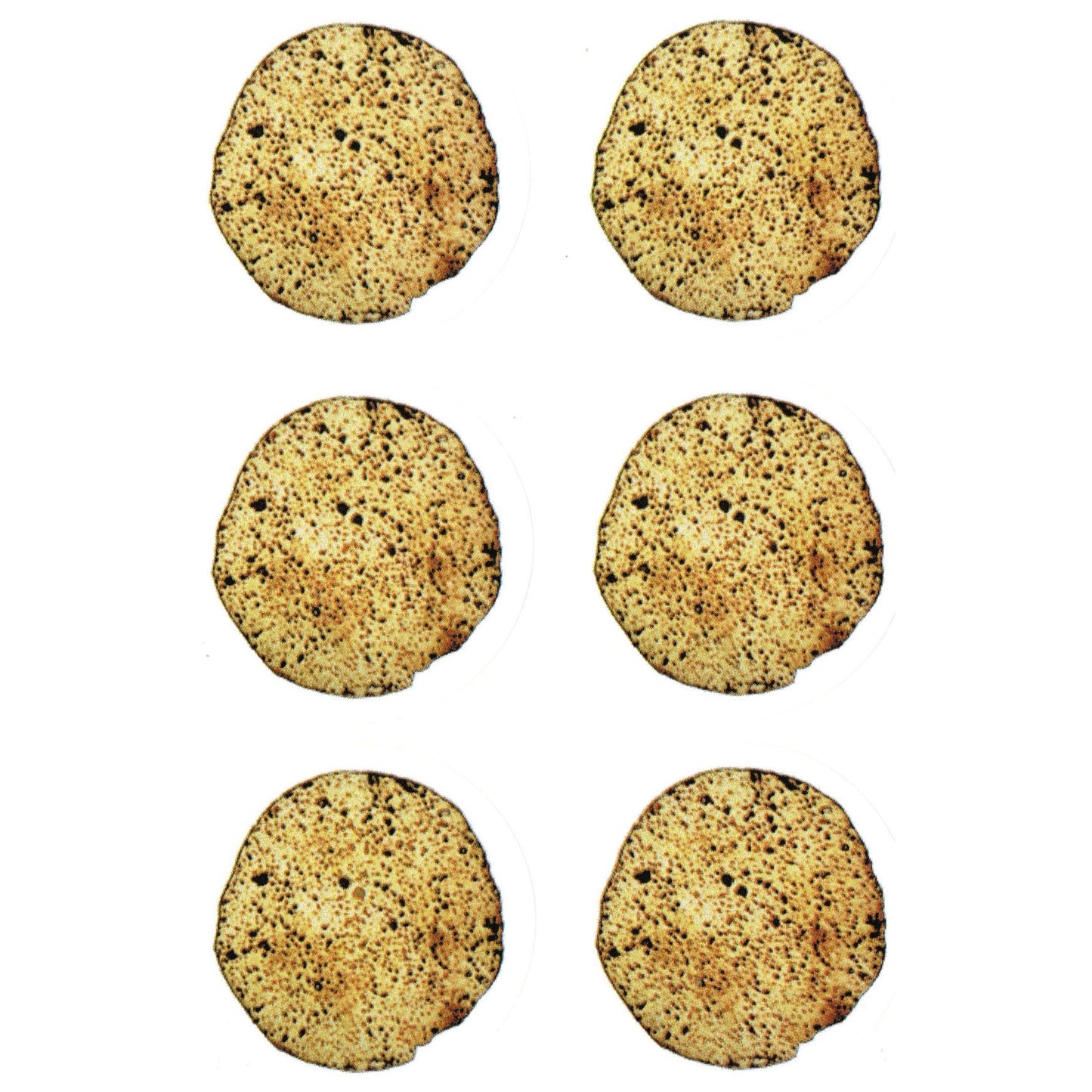 Matzah Stickers 1.75" 36 Sheets