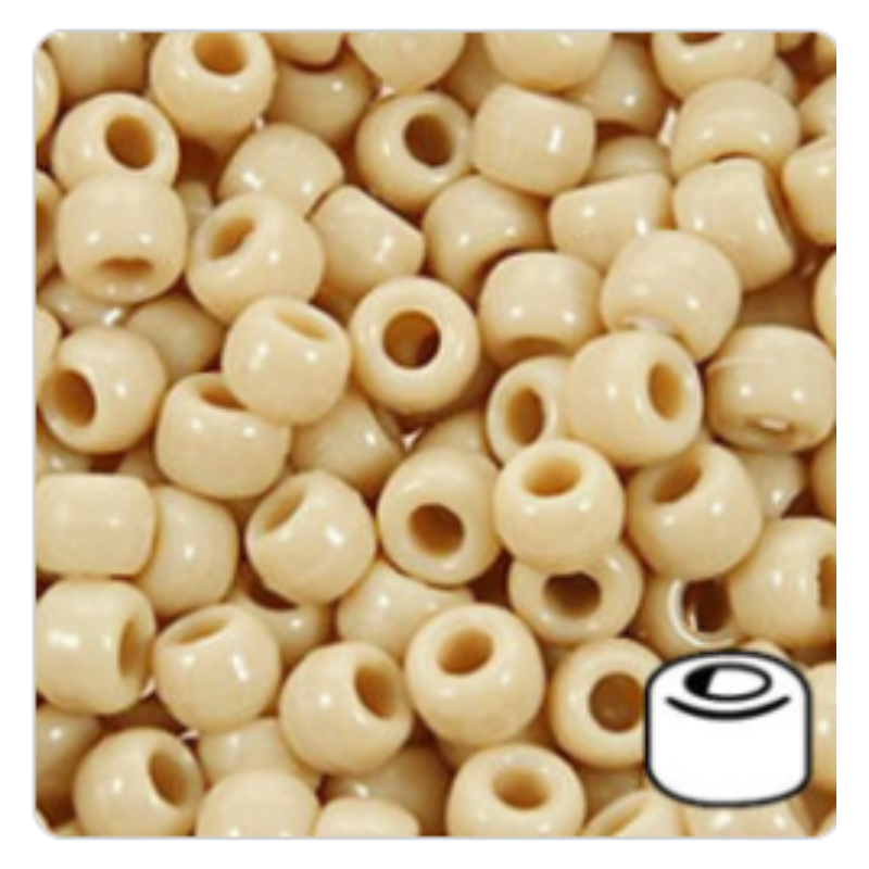 Pony Beads 6 x 9mm (Purple, 900-1000 Pcs)