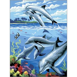 Dolphins Paint by Number