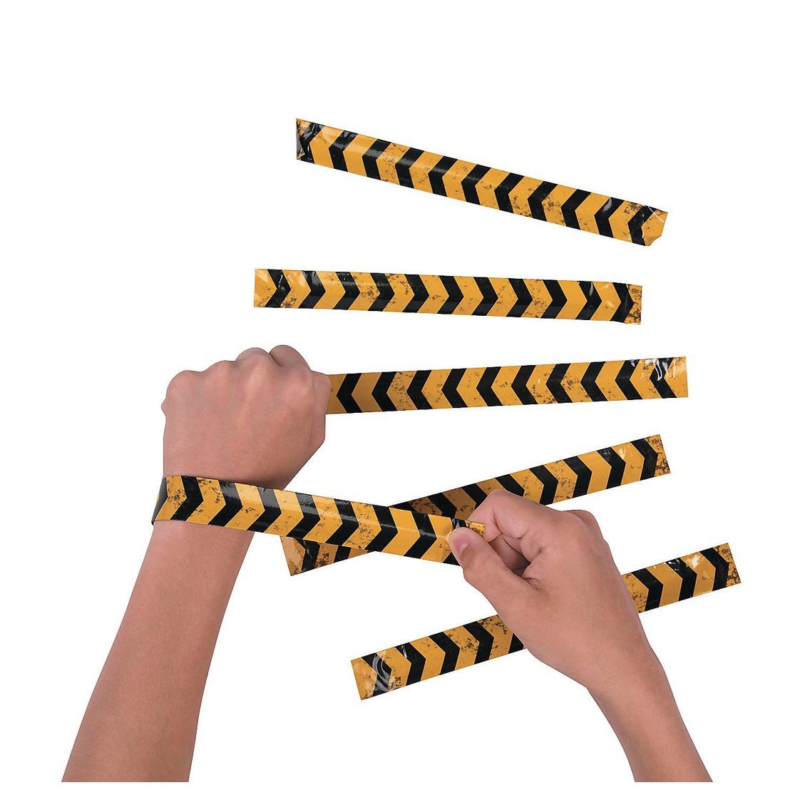 Metal Construction Slap Bracelets 9 1/2" - 12Pc.