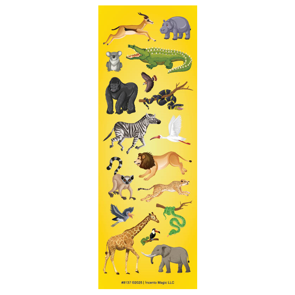 Animal Di-cut Stickers 25 Sheets/pk