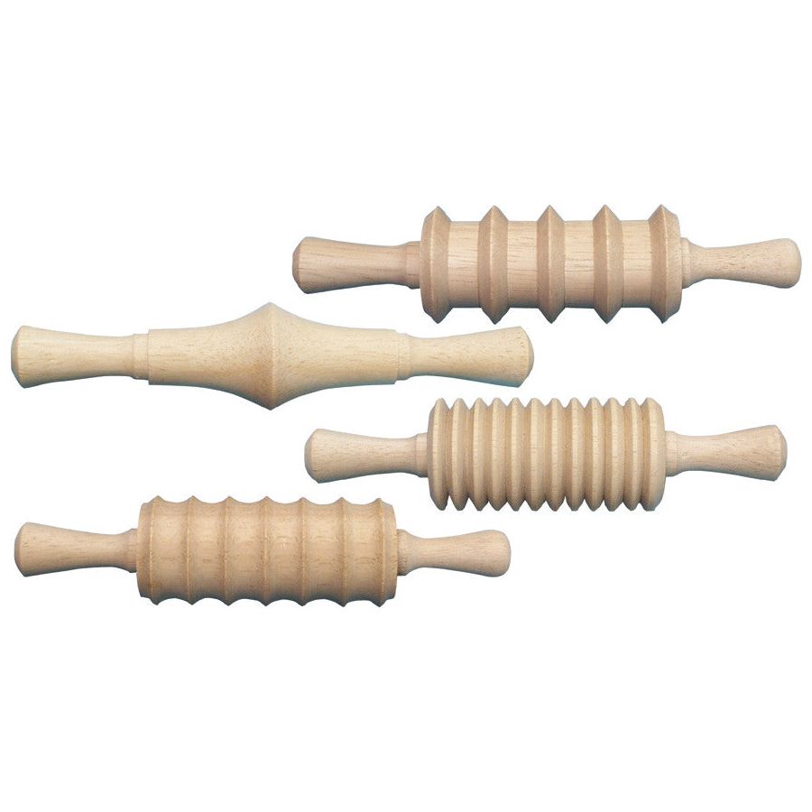 Rolling Pin With Pattern 6" 4/pk
