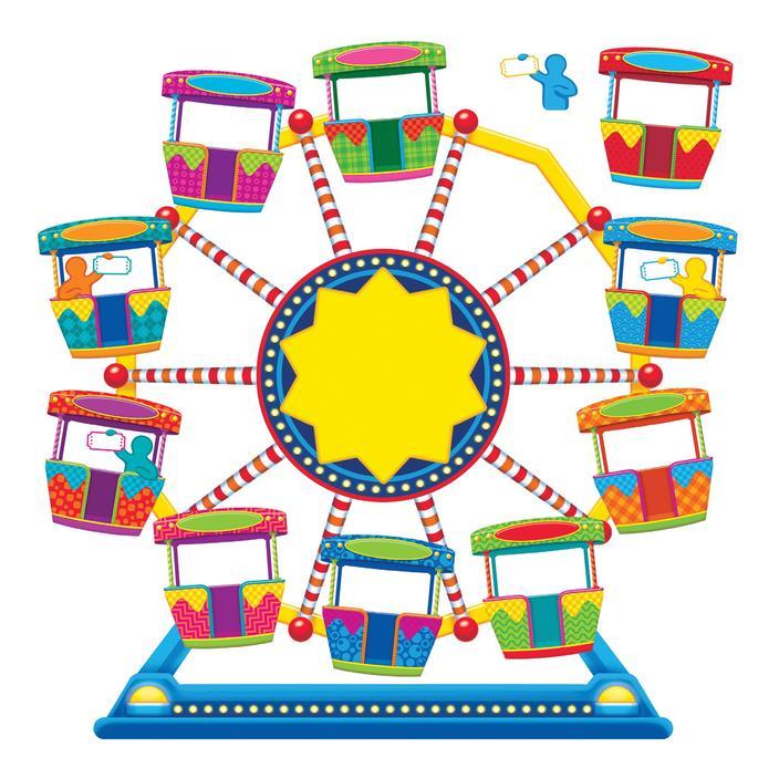 Ferris Wheel Fun Bulletin Board Set 32" x 35 1/2" 1/pk (Discontinued)