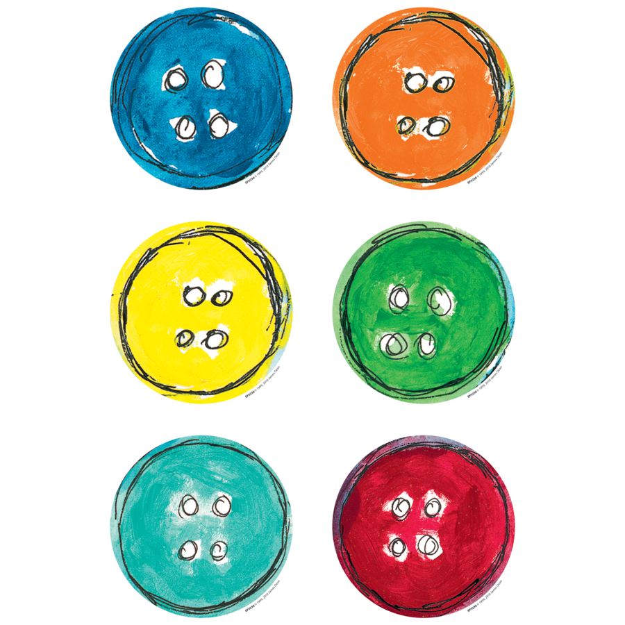 Groovy Buttons Accents 5 1/4" x 5 1/4" 36/pk