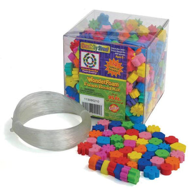 Foam Beads, Assorted Colors, 1/2" to 1", 400 Pieces