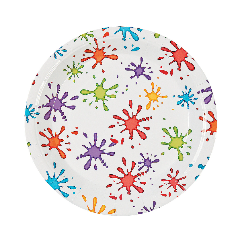 Little Artist Paper Dinner Plates 8 Ct