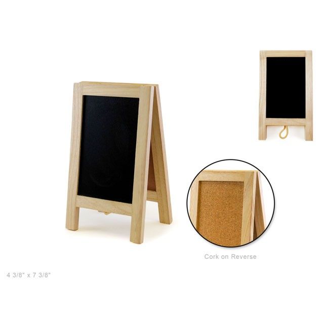 Natural DIY Chalkboard/Cork Easel 4 3/8" x 7 3/8" (closeout)