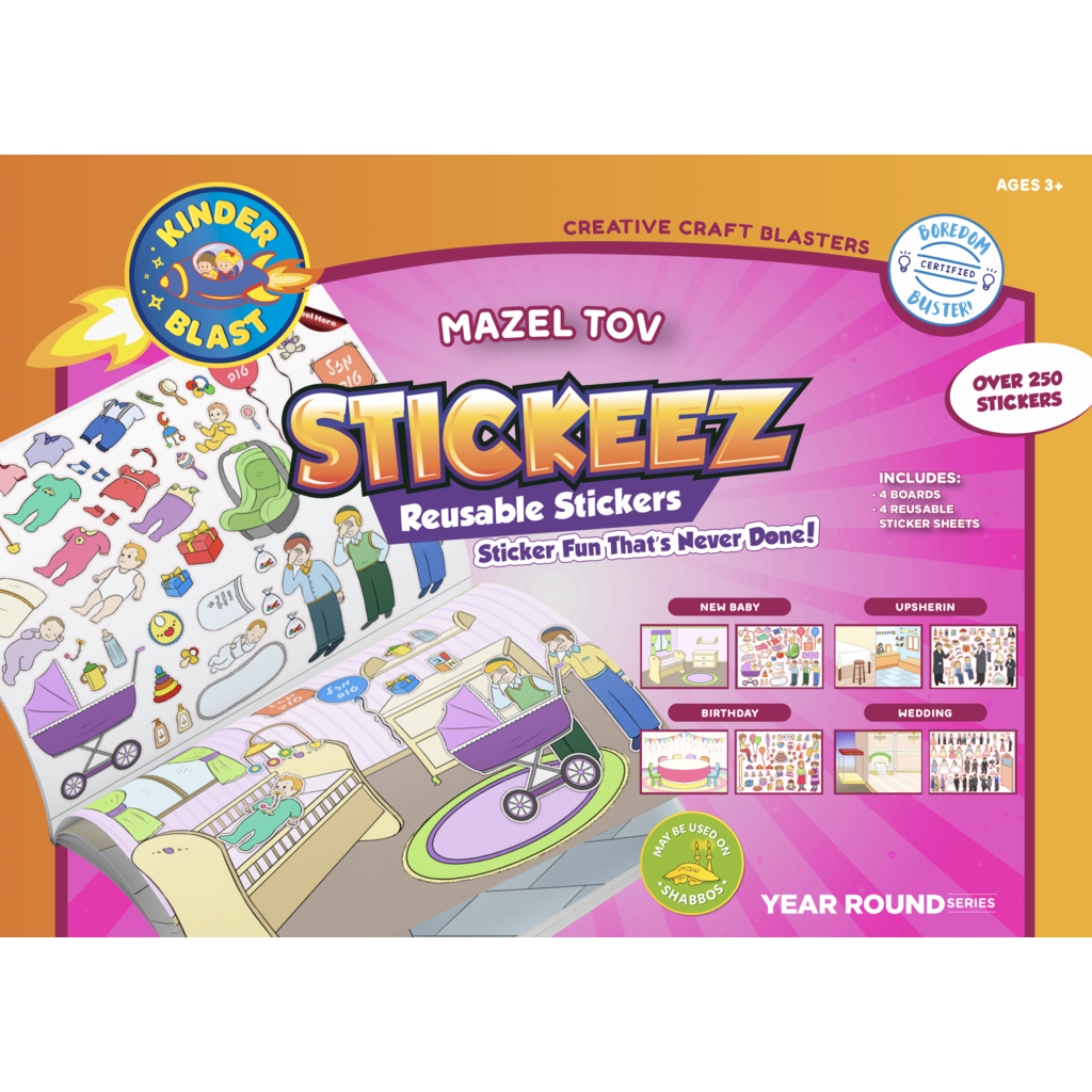 Reusable Stickers Mazel Tov