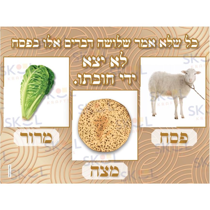 Pesach matza marror poster 24" x 18" Laminated