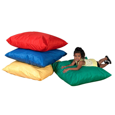 27? Cozy Floor Pillows Primary Set of 4