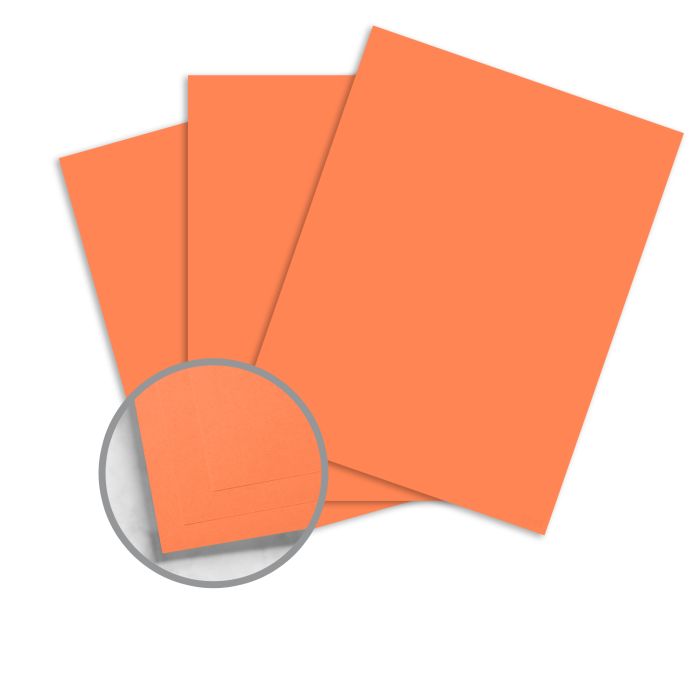Copy paper 20lb 8.5" x 11" Orange 500/pk