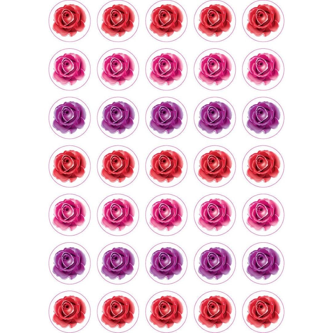 Rose Stickers 3/4" (10 Sheets)