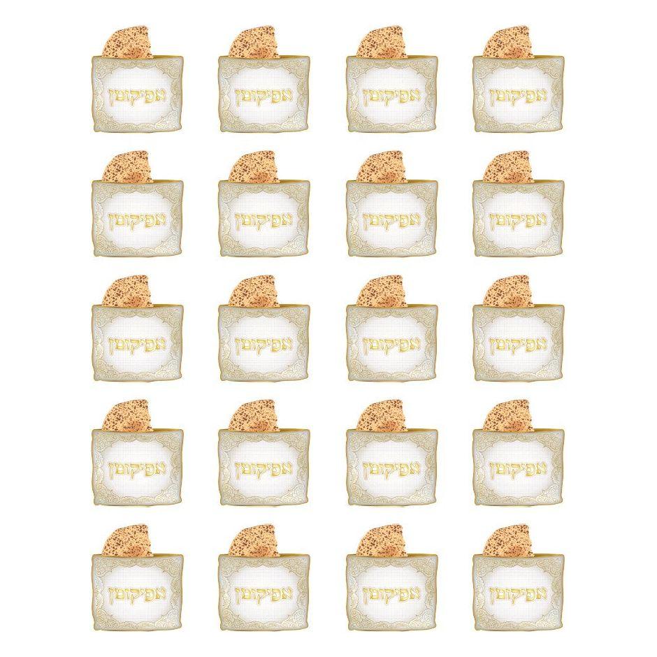 Matzah Tash Stickers, Square 25mm 10/pk