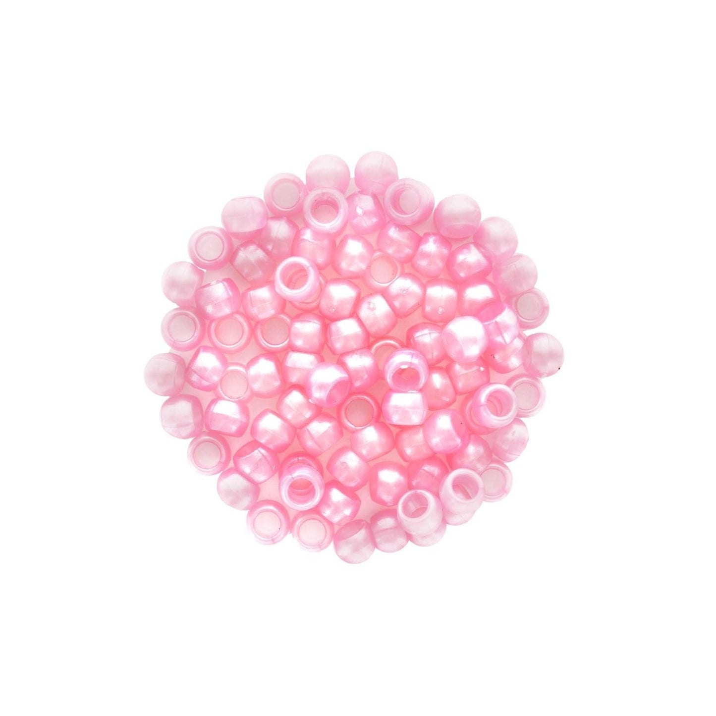 Pony beads 6x9mm 750/pk (Baby Pink)