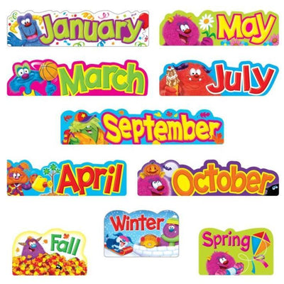 Monthly & Seasonal Headers Mini Bulletin Board Set 13 3/8" 16/pk (Discontinued)