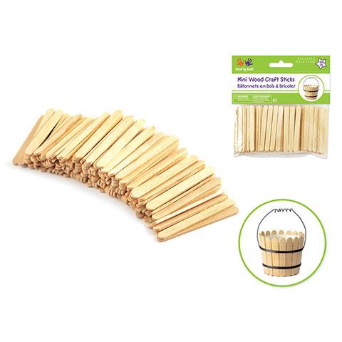 2 1/8" x 1/4" Mini Craft Sticks Natural 150/pk