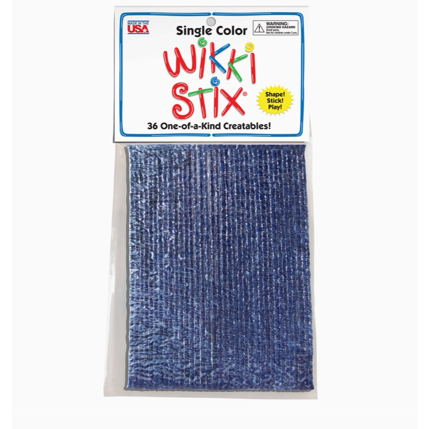 Wikki Stix Single Color Pak Dark Blue 6" 36/pk